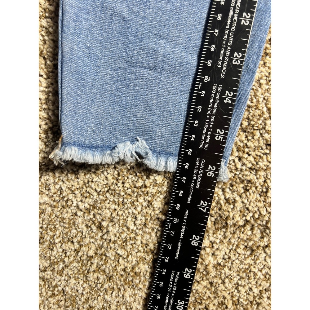 Altar'd State Mid Rise Skinny Medium Wash Size 27 Distressed Women's Jeans - Picture 7 of 8